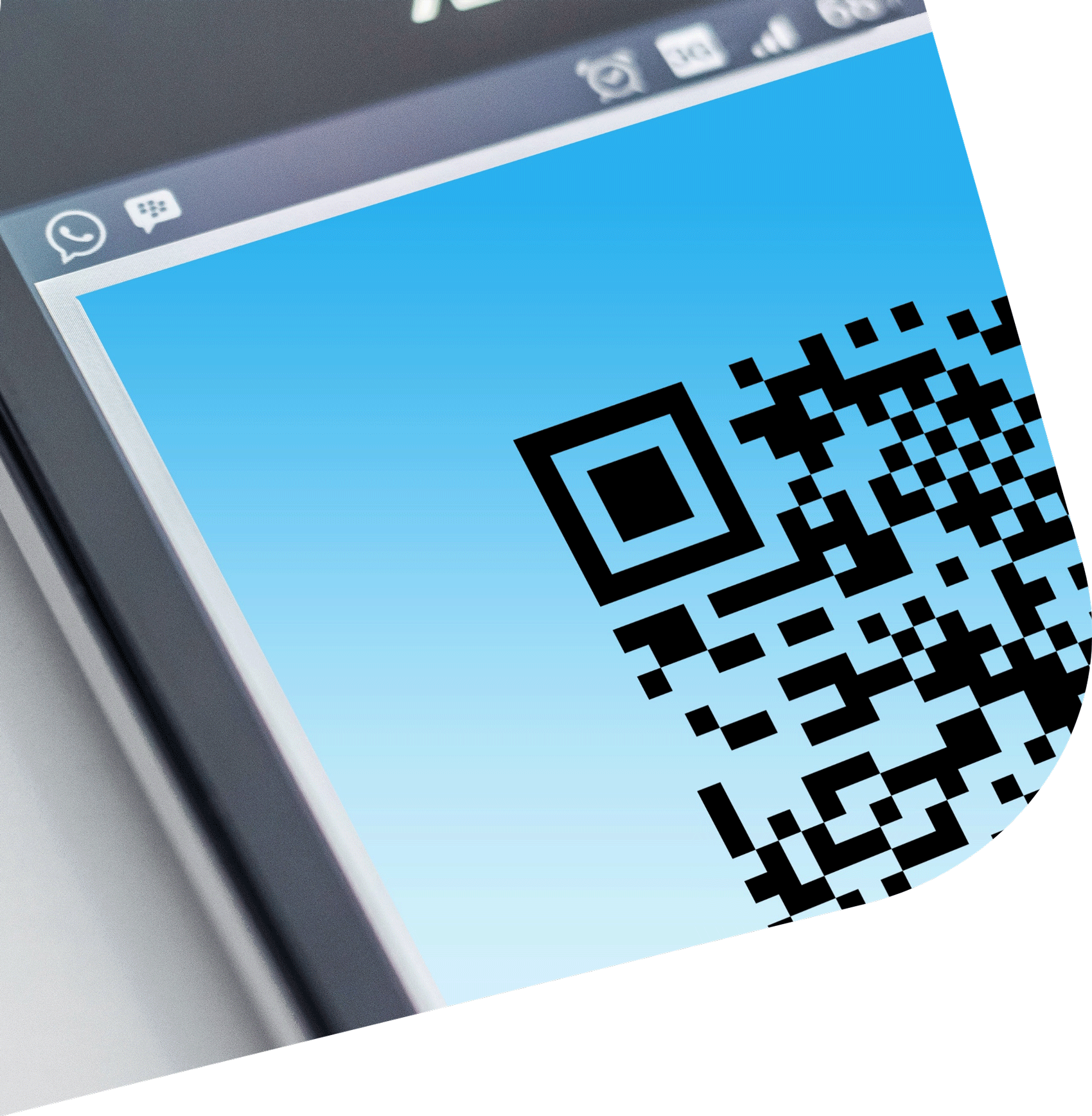 QR-code generated by the input-output module