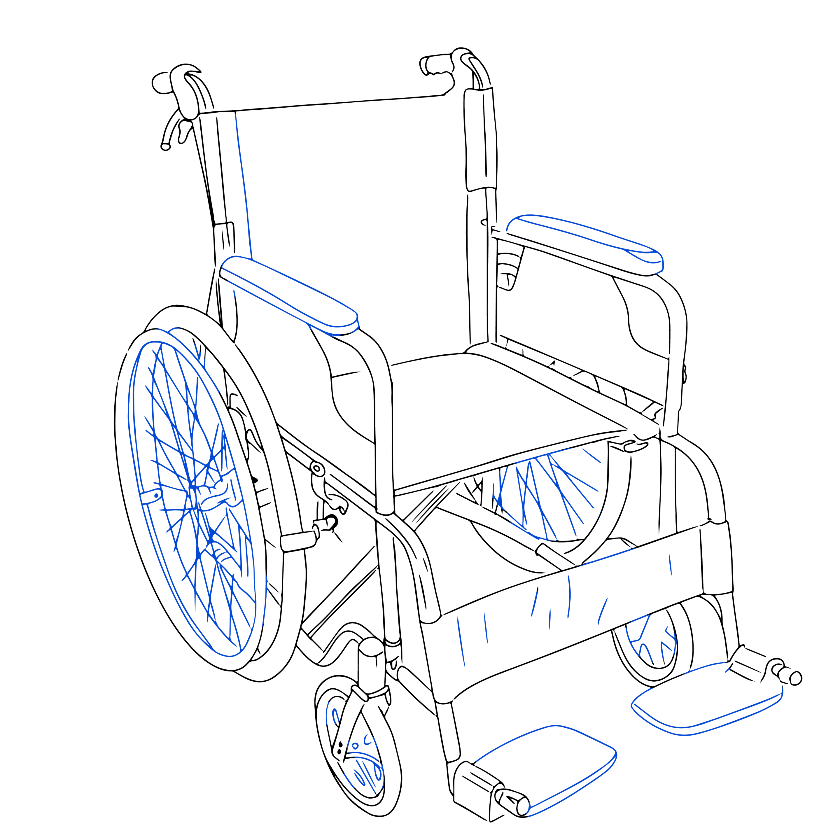 Wheelchair drawing of the accessibility register