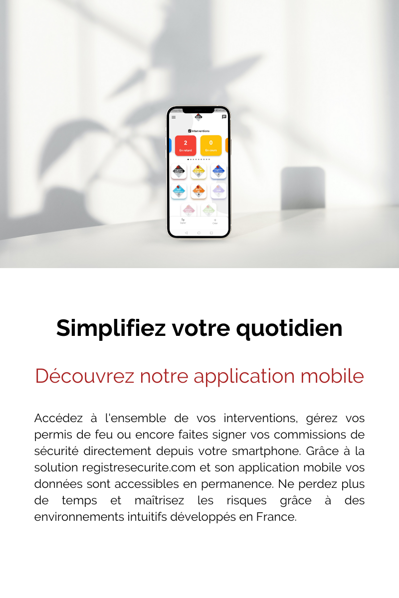 Utilisez l'application mobile registresecurite.com et gagnez du temps au quotidien